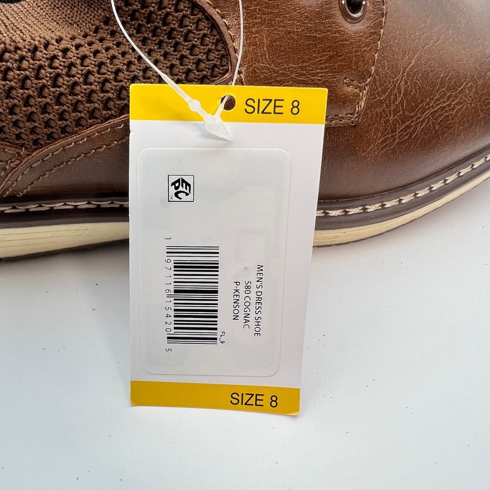 Steve Madden P-Kenson Cognac Hybrid Oxford Dress Shoes Men's Size 8 NWB - Picture 6 of 8